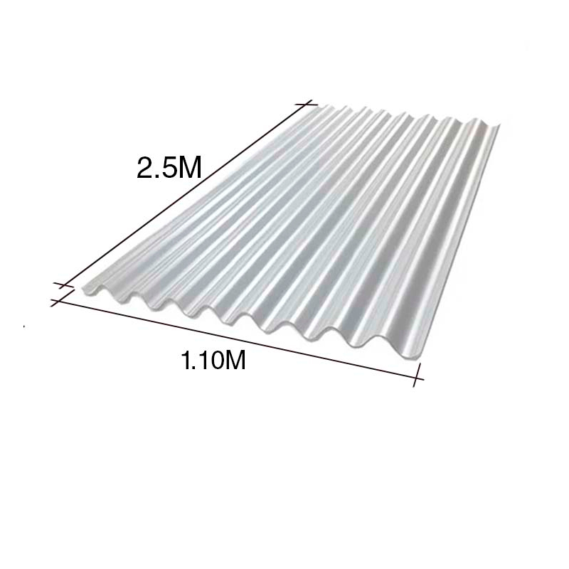 Chapa sinusoidal acanalada cincalum techos C25 2.5m x 1.1m x 0.5mm