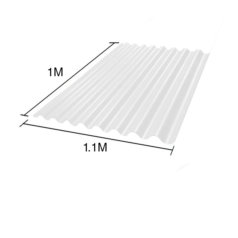 Chapa sinusoidal acanalada galvanizada techos C25 prepintada blanco 1m x 1.1m x 0.5mm