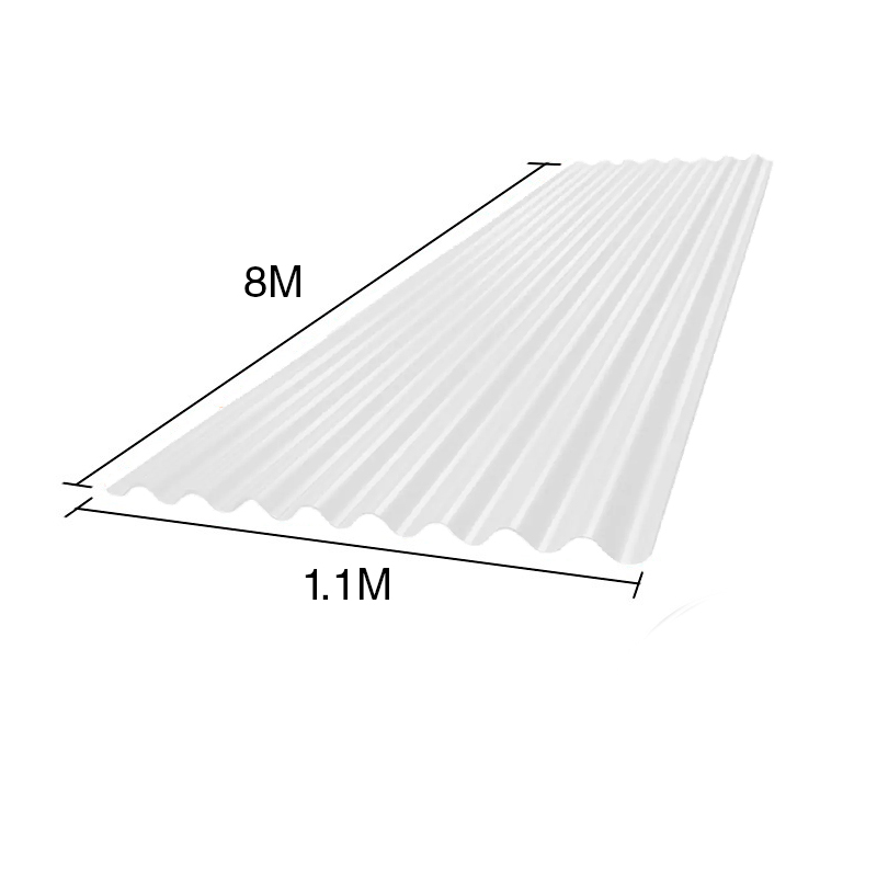 Chapa sinusoidal acanalada galvanizada techos C25 prepintada blanco 8m x 1.1m x 0.5mm