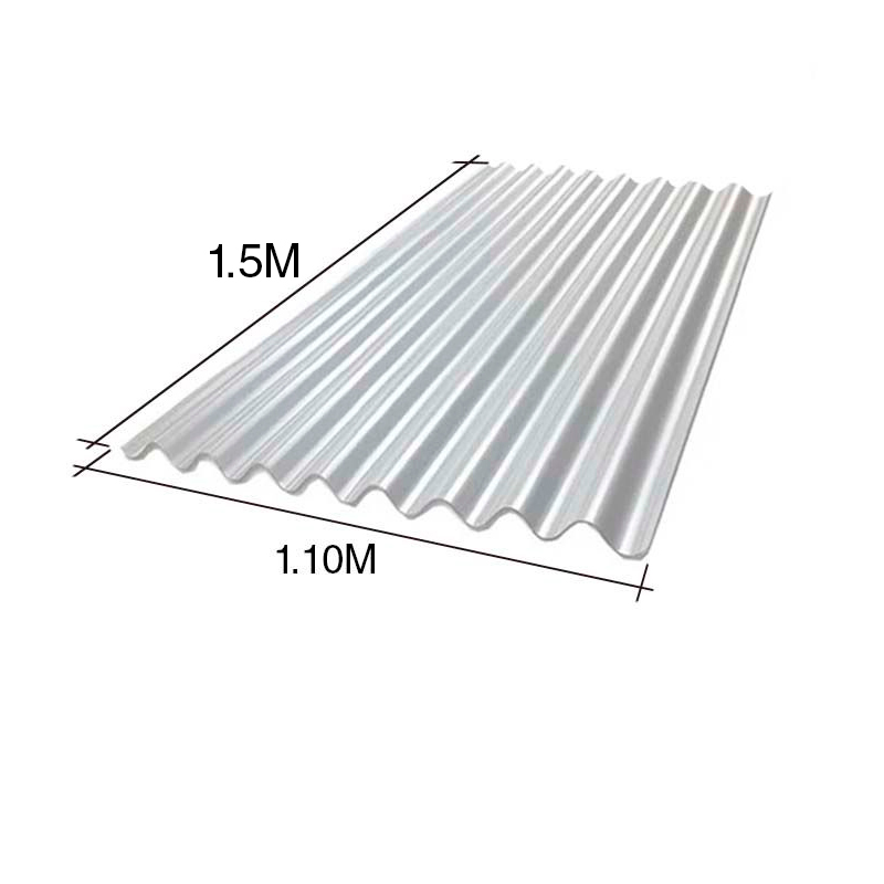 Chapa sinusoidal acanalada cincalum techos C27 1.5m x 1.1m x 0.4mm