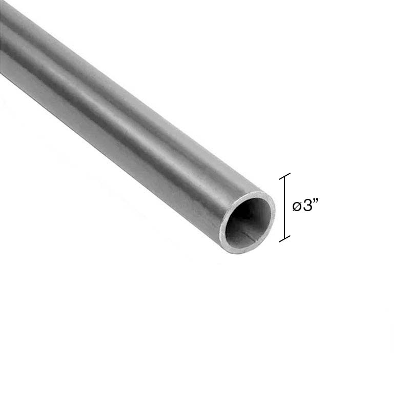 Caño redondo estructural acero 2.50mm x ø 3" x 6m