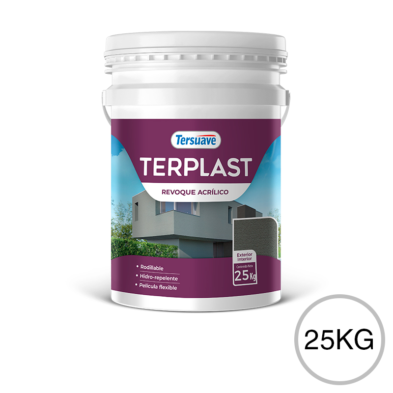 Terplast Revoque Acrílico Rodillable Blanco 25kg