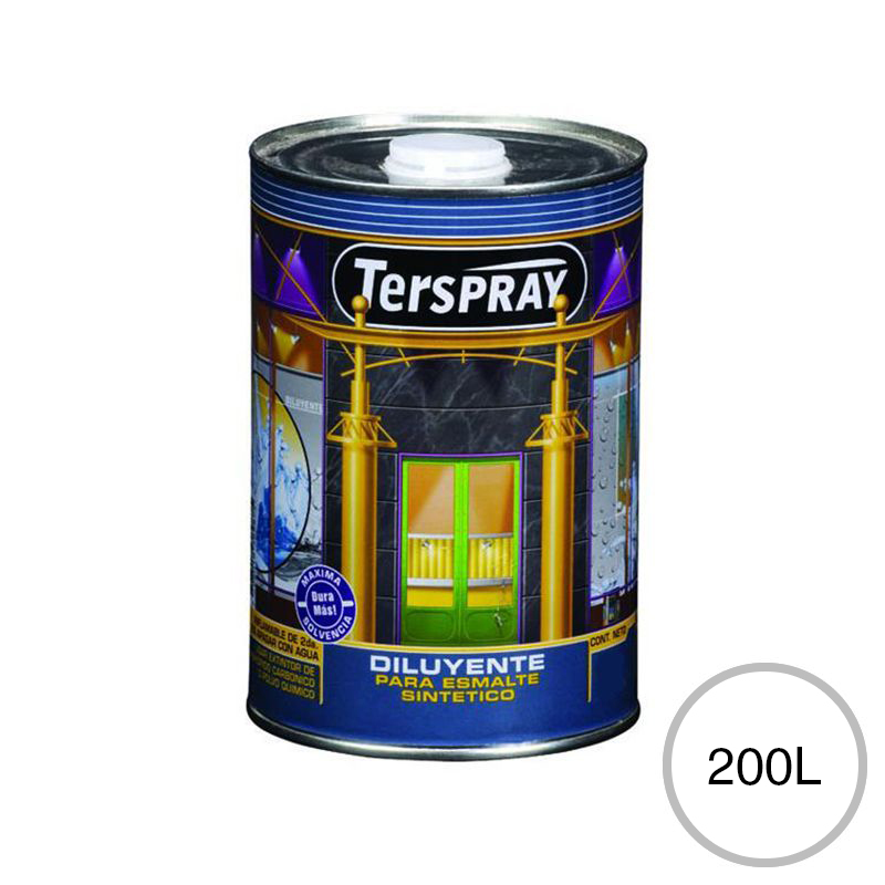 Diluyente de Esmalte Sintetico Base Solvente Terspray tambor x 200l