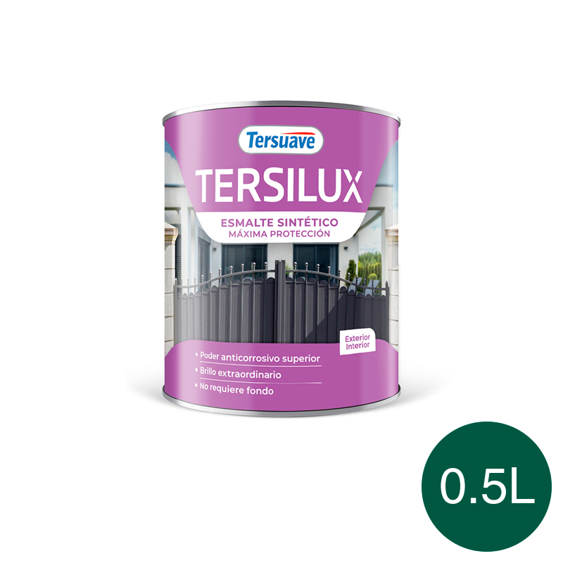 Esmalte Sintetico Convertidor Doble Accion Tersuave Verde Ingles Brillante 500ml