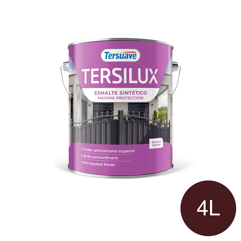 Esmalte Sintetico Convertidor Doble Accion Tersuave Marron Brillante 4L