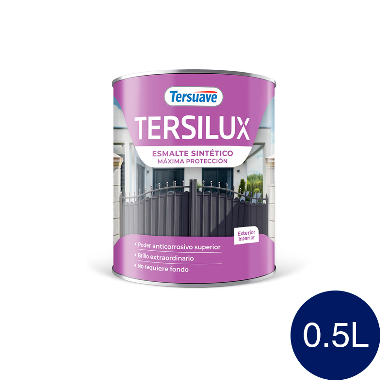 Esmalte Sintetico Convertidor Doble Accion Tersuave Azul Marino Brillante 500ml