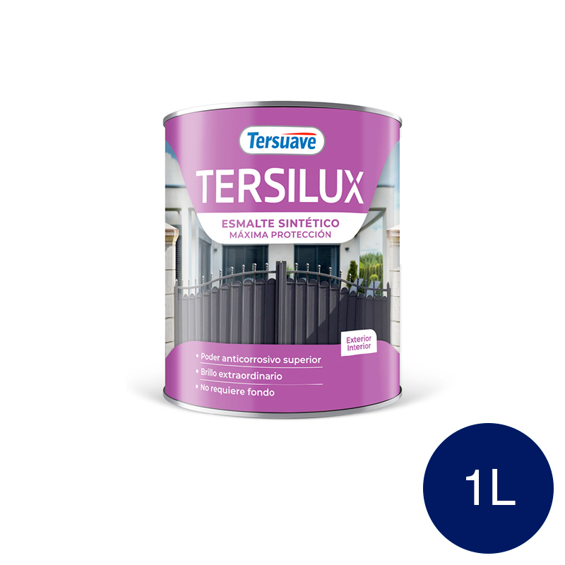 Esmalte Sintetico Convertidor Doble Accion Tersuave Azul Marino Brillante 1L