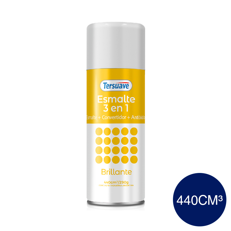 Aerosol Esmalte Sintetico Convertidor Antioxido Brillante Tersuave Azul 440cc