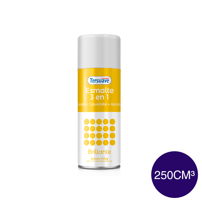 Aerosol Esmalte Sintetico Convertidor Antioxido Brillante Tersuave Violeta 250cc