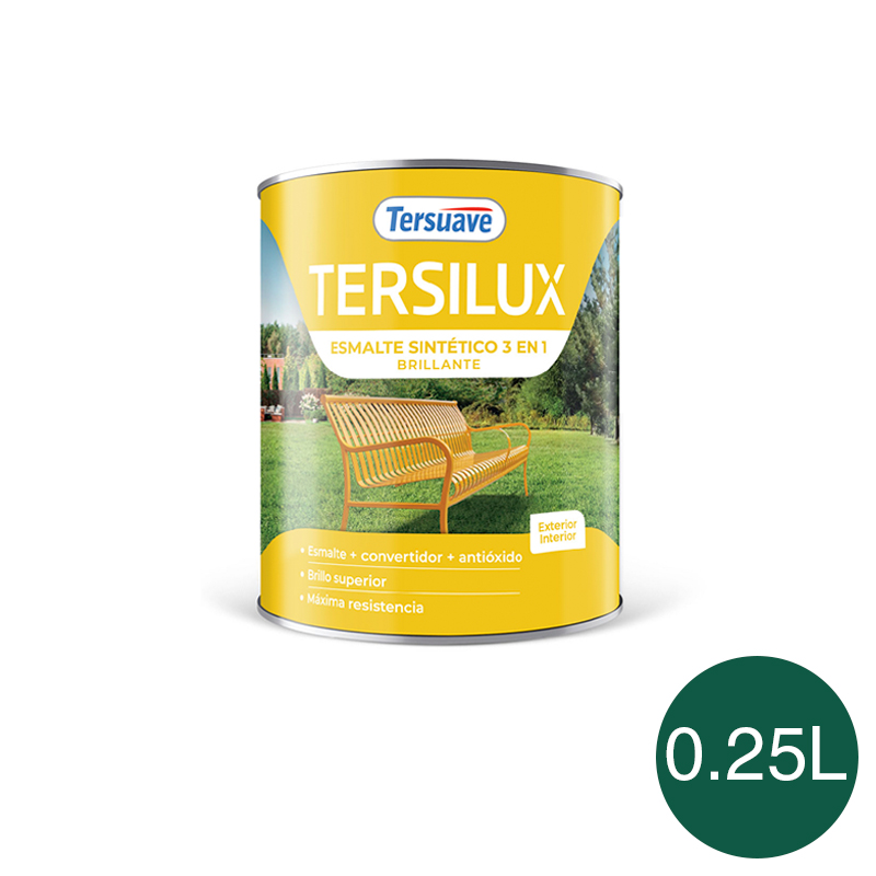 Esmalte Sintetico Brillante Convertidor Antioxido Tersuave Verde Ingles 250ml