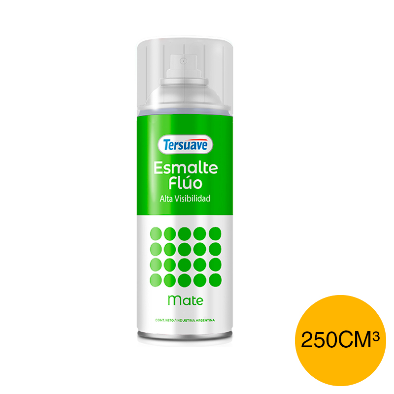 Aerosol Esmalte Sintetico Fluo Amarillo Mate 250cc
