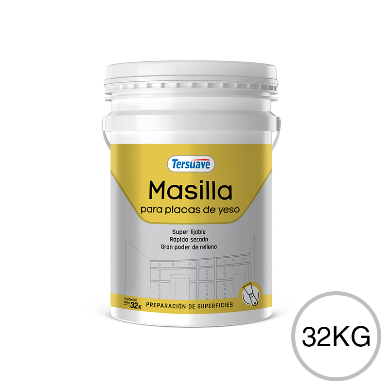 Masilla para Placas de Yeso Interior Blanco Mate 32kg