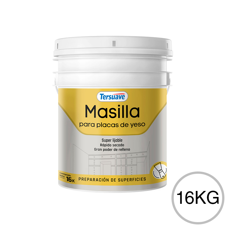 Masilla para Placas de Yeso Interior Blanco Mate 16kg