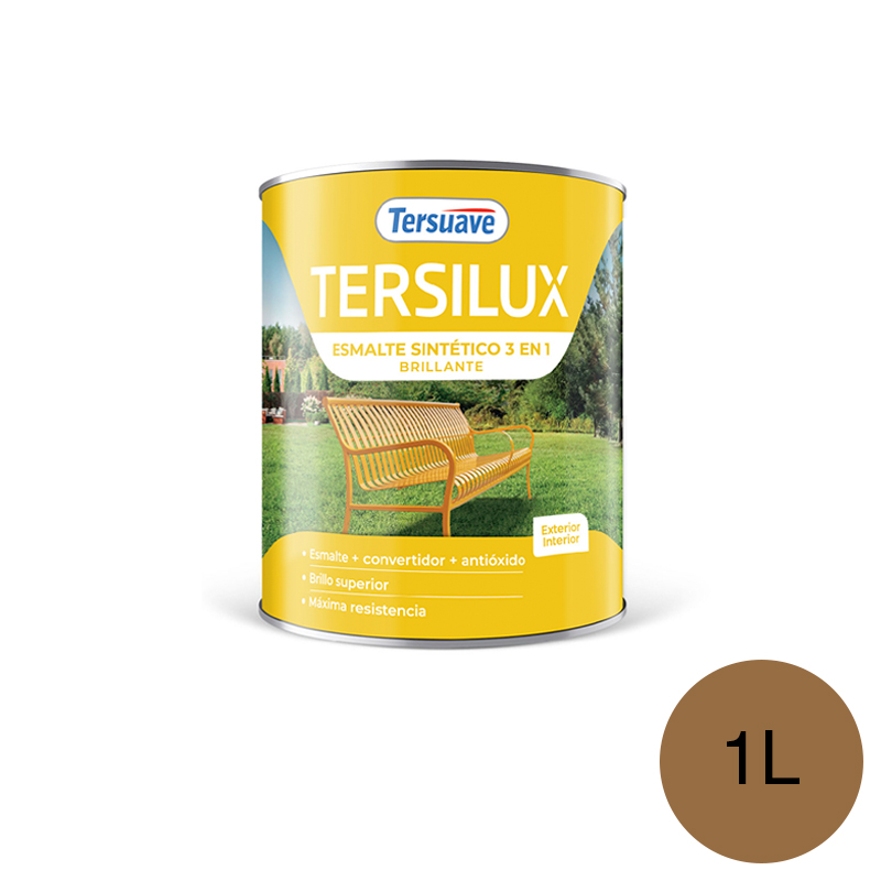 Esmalte Sintetico Brillante Convertidor Antioxido Tersuave Oro 1L