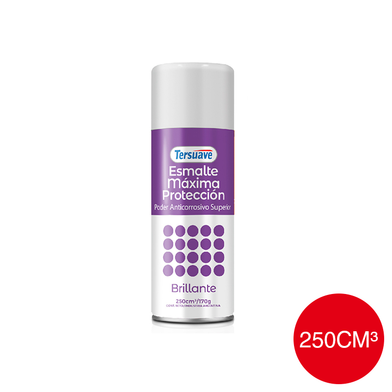 Aerosol Esmalte Convertidor Doble Accion Superpremium Tersuave Bermellon Brillante 250cc