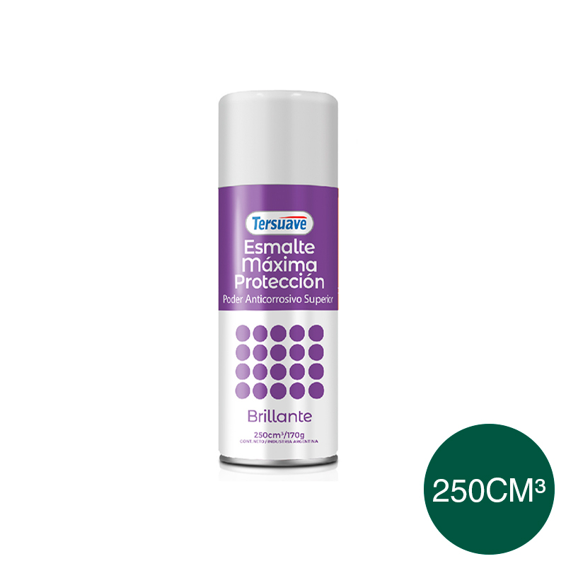 Aerosol Esmalte Convertidor Doble Accion Superpremium Tersuave Verde Ingles Brillante 250cc