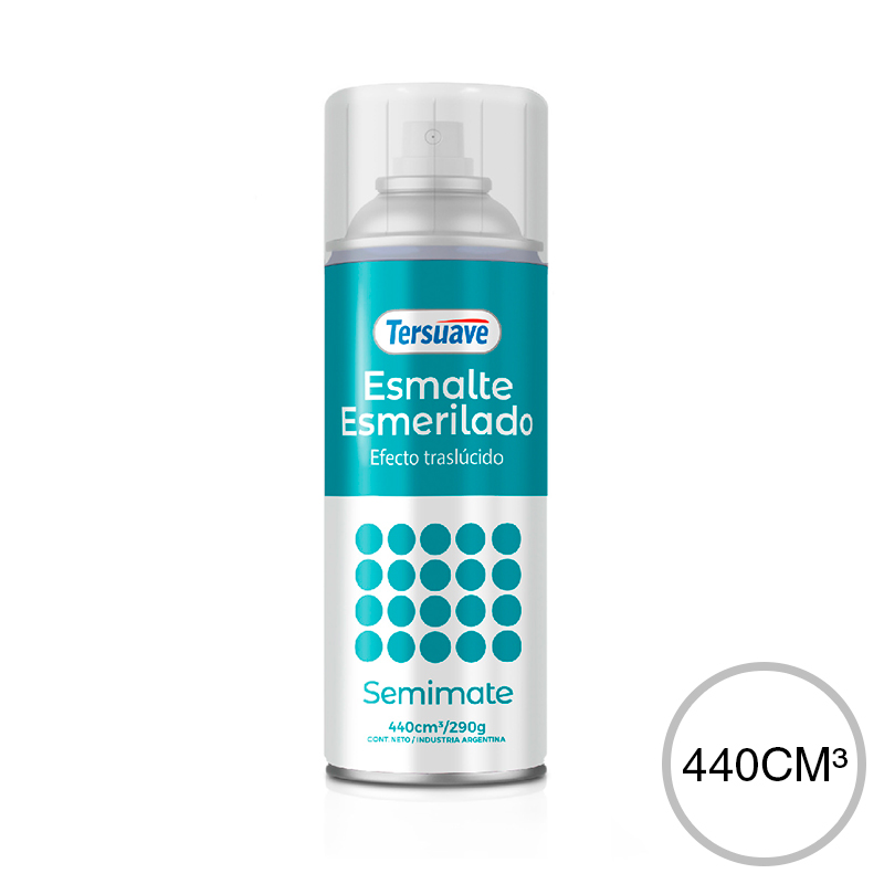 Aerosol Esmalte para Vidrios Efecto Esmerilado Tersuave Blanco Translucido Mate 440cc