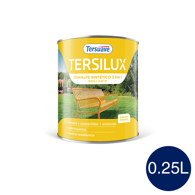 Esmalte Sintetico Brillante Convertidor Antioxido Tersuave Azul 250ml