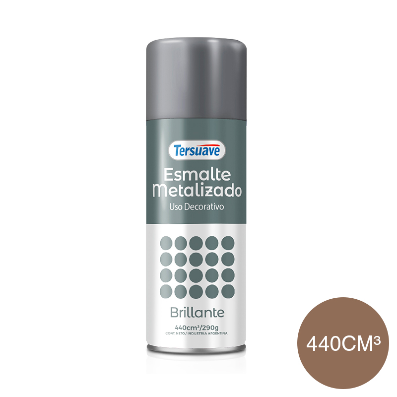 Aerosol Esmalte Sintetico Metalizado Tersuave Bronce Brillante 440cc