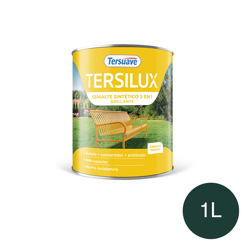 Esmalte Sintetico Brillante Convertidor Antioxido Tersuave Verde Noche 1L