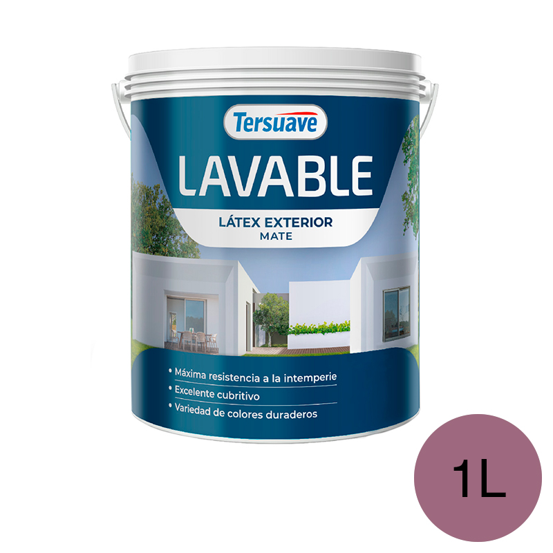 Pintura Latex Exterior Lavable Tersuave Violeta del Sur Mate 1L
