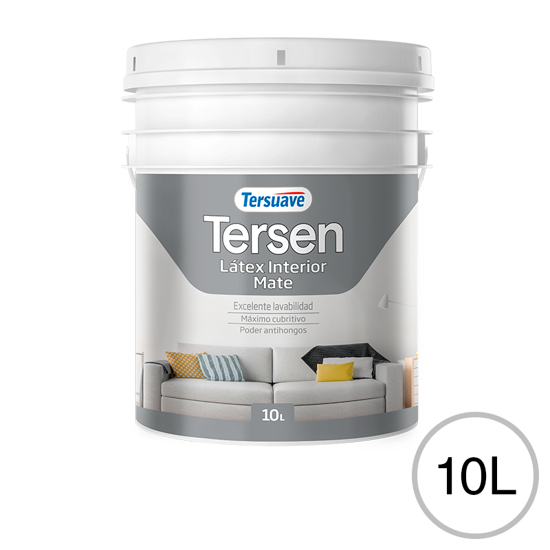 Pintura&#x20;Latex&#x20;Interior&#x20;Tersen&#x20;Blanco&#x20;Mate&#x20;10L