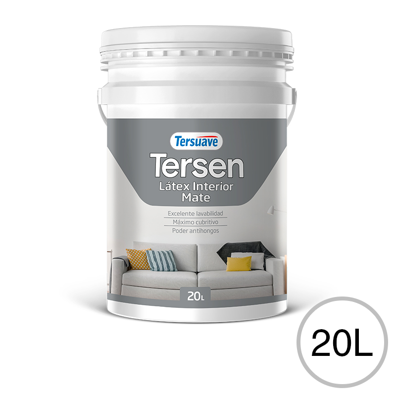 Pintura&#x20;Latex&#x20;Interior&#x20;Tersen&#x20;Blanco&#x20;Mate&#x20;20L