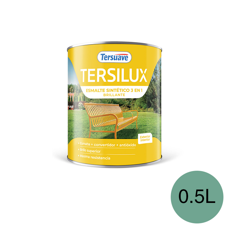 Esmalte Sintetico Brillante Convertidor Antioxido Tersuave Verde Ilusion 500ml