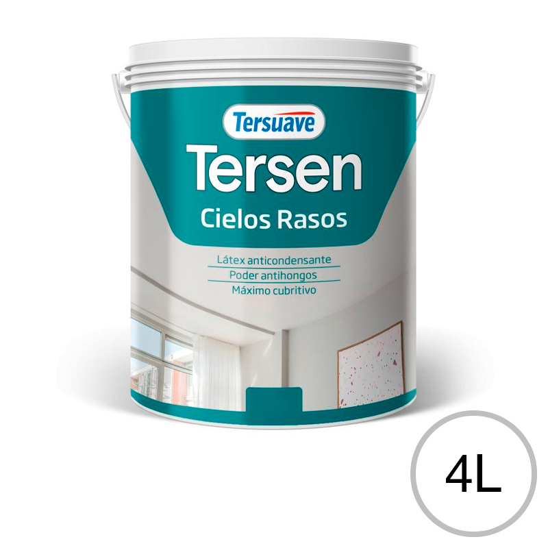 Tersen Latex Cielos Rasos Anticondensante Blanco Mate 4L