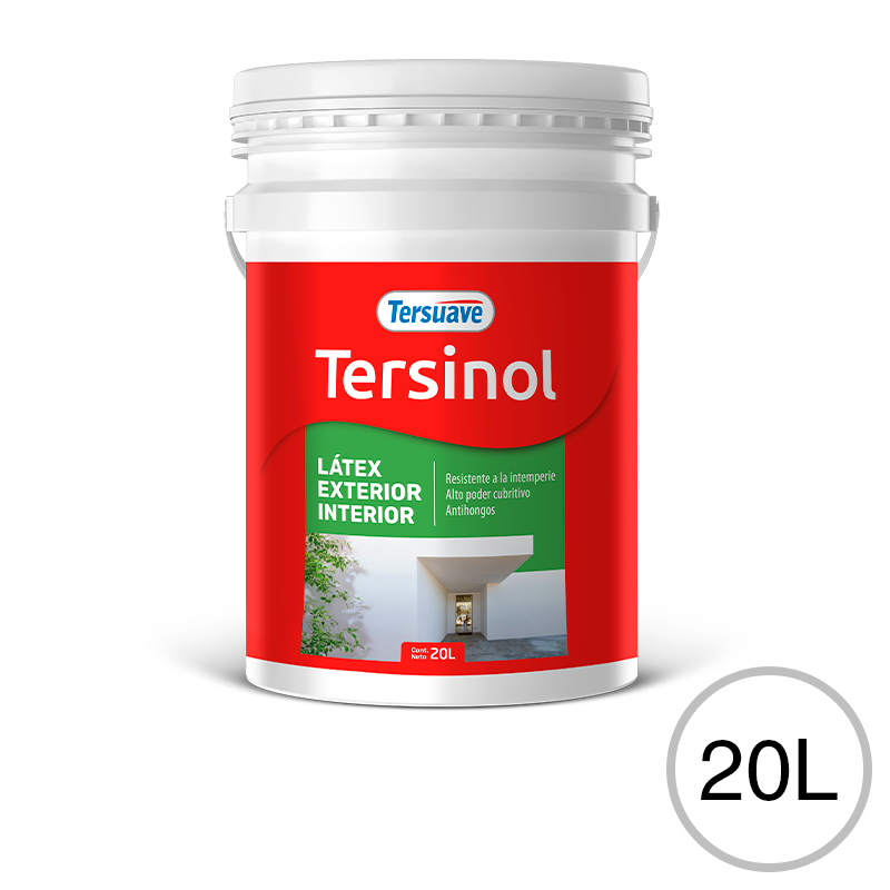 Pintura Latex Exterior Interior Antihongo Tersinol Blanco 20L