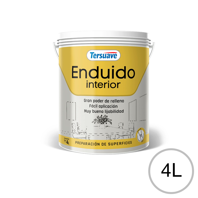 Enduido Plastico Interior Tersuave Blanco 4L