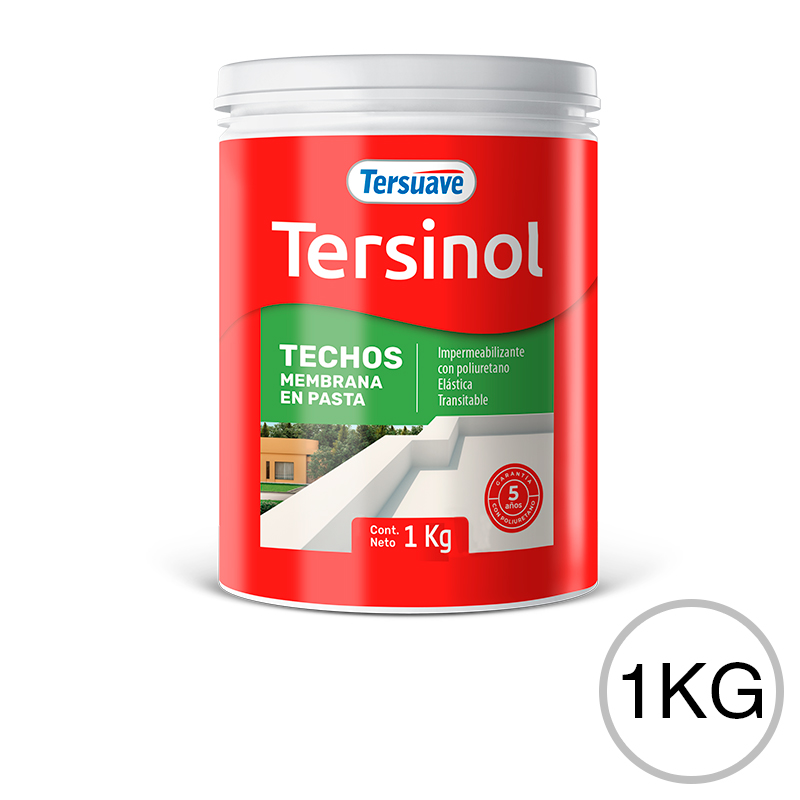 Membrana en Pasta Poliuretanica Tersinol Techos Blanco 1Kg