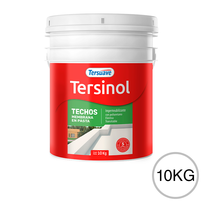 Membrana en Pasta Poliuretanica Tersinol Techos Blanco 10Kg