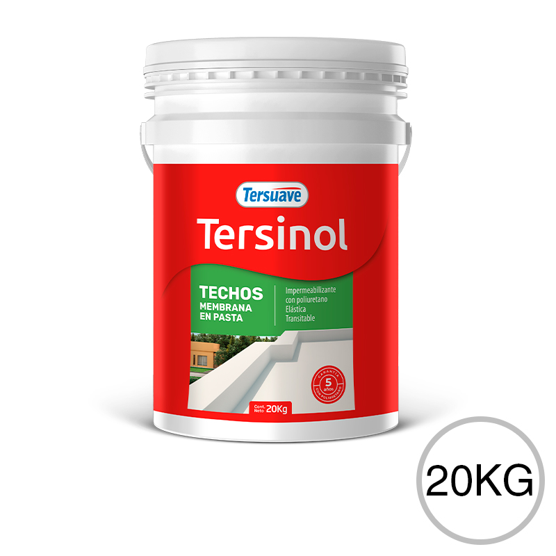 Membrana en Pasta Poliuretanica Tersinol Techos Blanco 20Kg