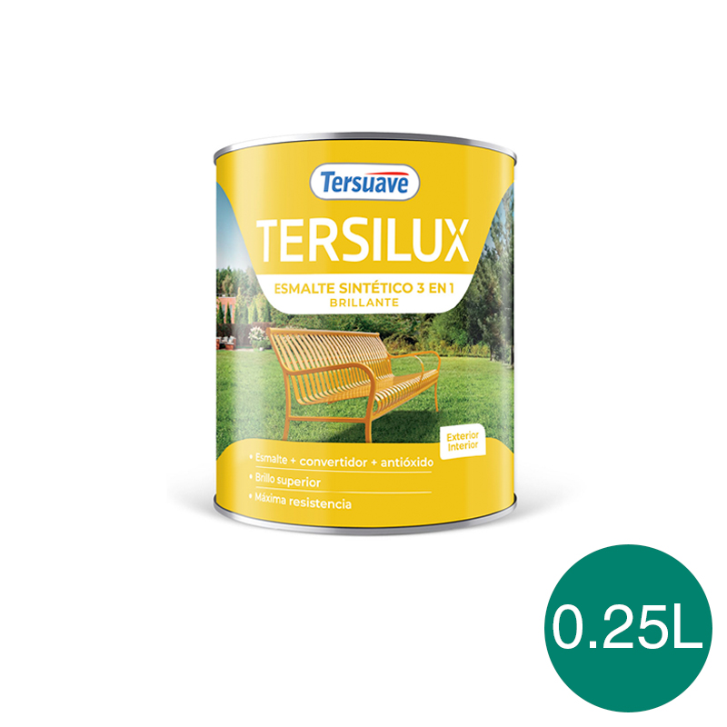 Esmalte Sintetico Brillante Convertidor Antioxido Tersuave Verde Esmeralda 250cc