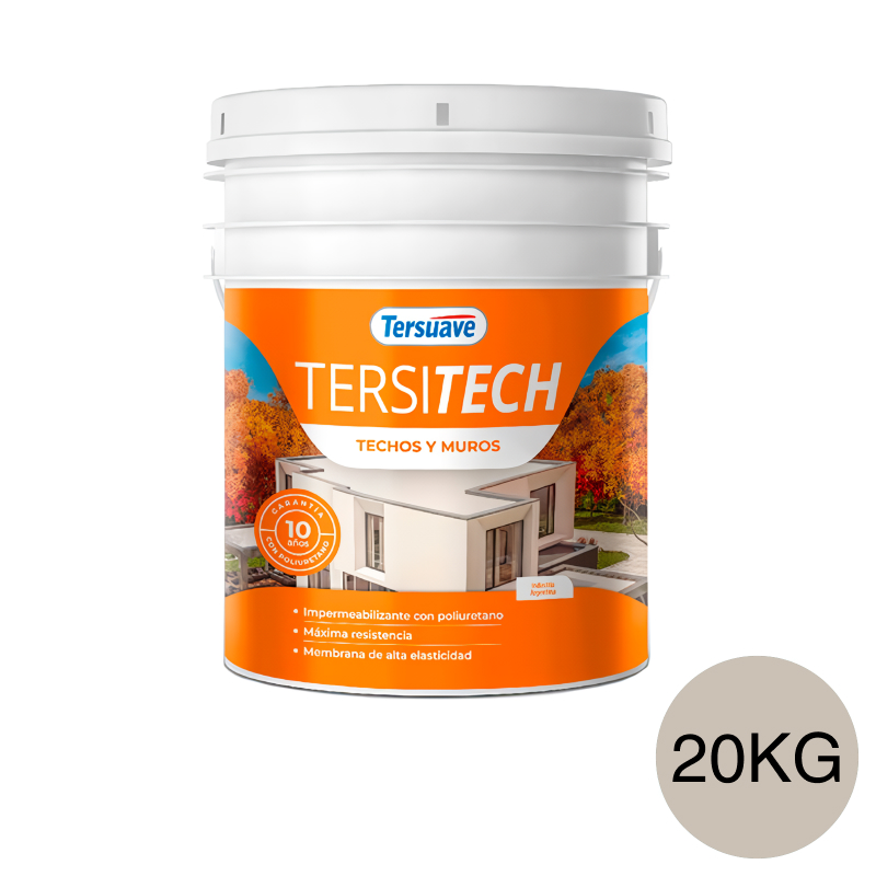 Membrana Liquida Impermeabilizante Tersitech Techos y Muros Gris x 20 Kg