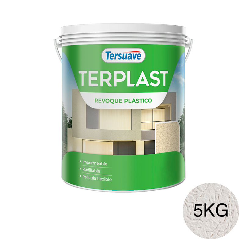 Revestimiento Revoque Plastico con Color Terplast Blanco 5Kg