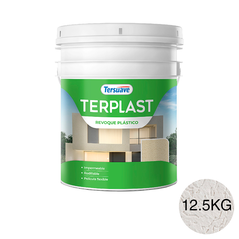 Revestimiento Revoque Plastico con Color Terplast Blanco 12.5Kg