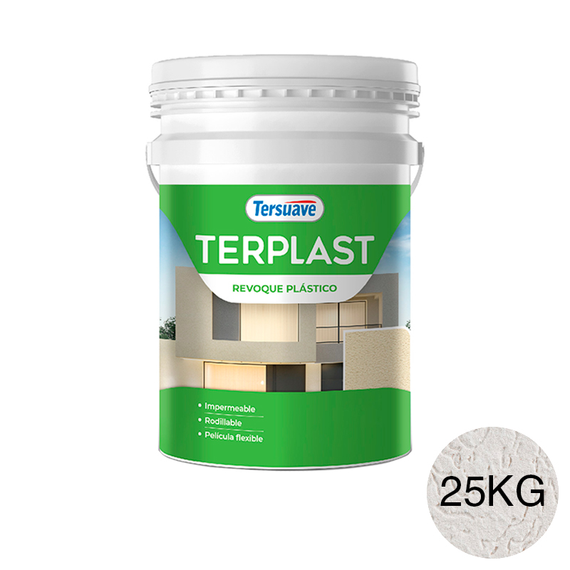 Revestimiento Revoque Plastico con Color Terplast Blanco 25Kg