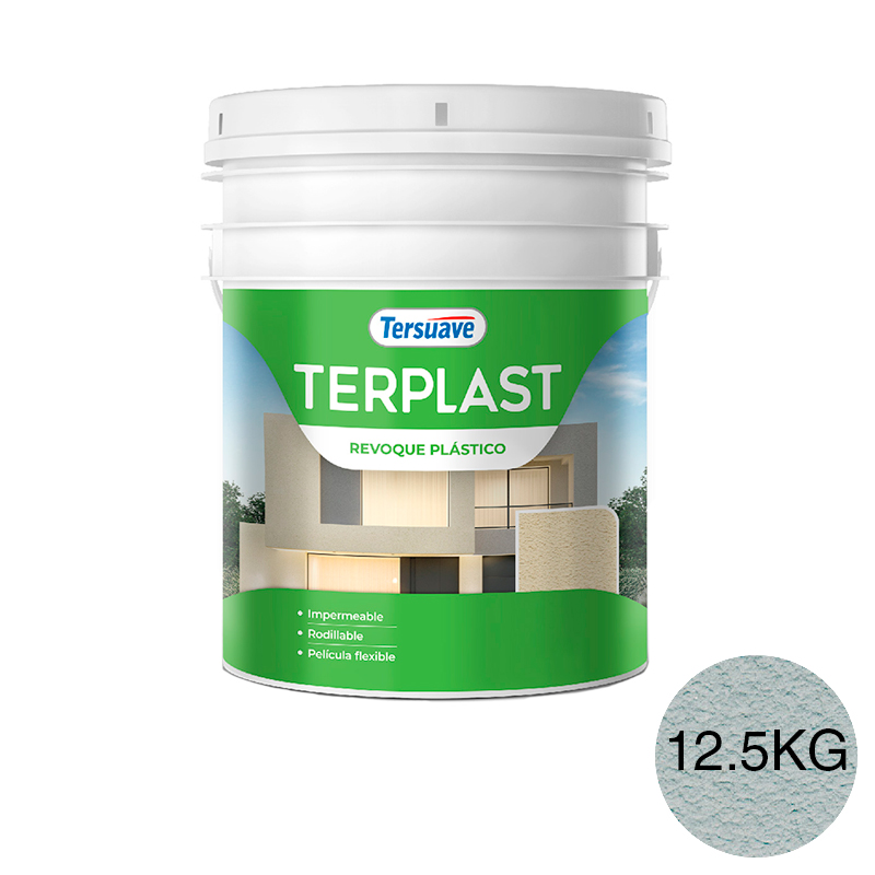 Revestimiento Revoque Plastico con Color Terplast Gris Matinal 12.5Kg