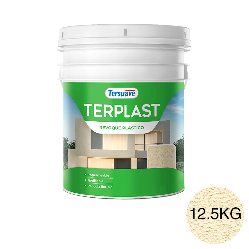 Revestimiento Revoque Plastico con Color Terplast Marfil Duna 12.5Kg