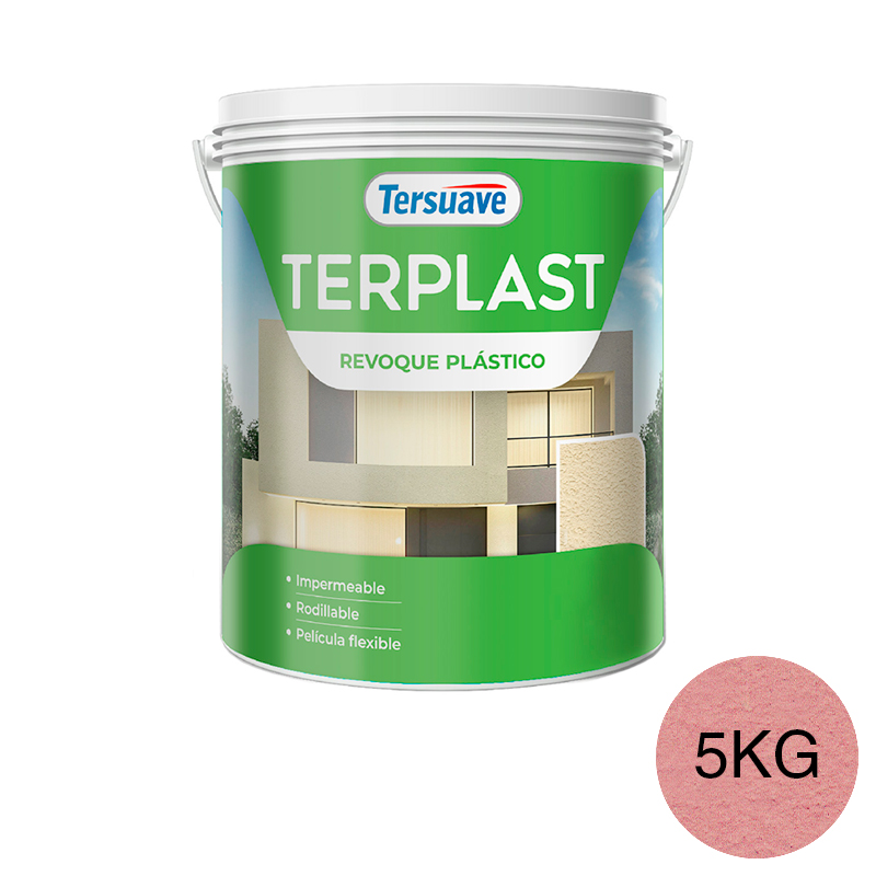 Revestimiento Revoque Plastico con Color Terplast Rosa Patrio 5Kg