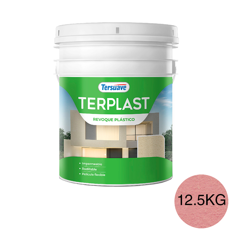 Revestimiento Revoque Plastico con Color Terplast Rosa Patrio 12.5Kg