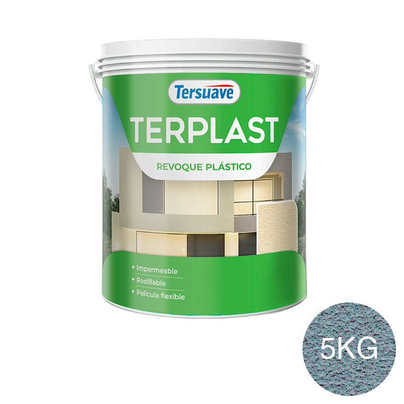 Revestimiento Revoque Plastico con Color Terplast Azul Ancestral 5Kg