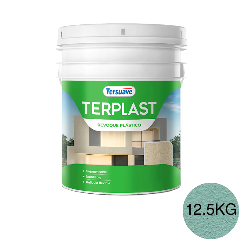 Revestimiento Revoque Plastico con Color Terplast Verde Naturaleza 12.5Kg