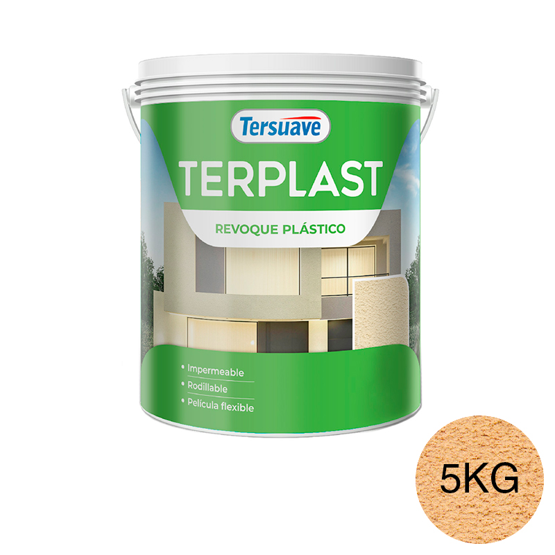 Revestimiento Revoque Plastico con Color Terplast Durazno Maduro 5Kg