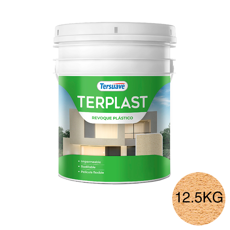 Revestimiento Revoque Plastico con Color Terplast Durazno Maduro 12.5Kg