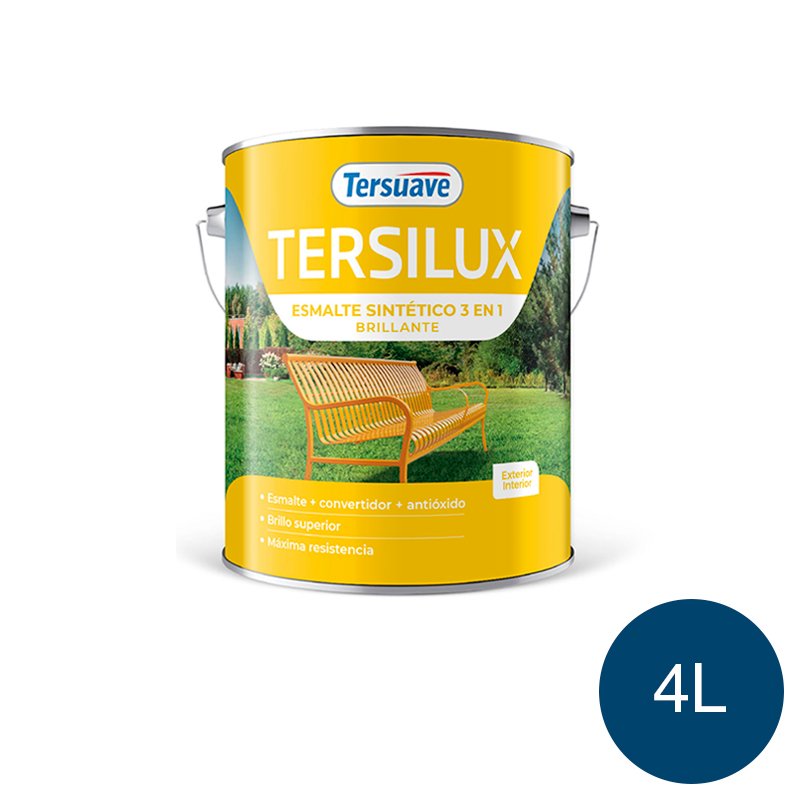 Esmalte Sintetico Brillante Convertidor Antioxido Tersuave Adriatico 4L