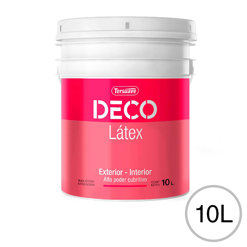 Pintura Latex Exterior Interior Antihongos Deco Latex Blanco 10 L