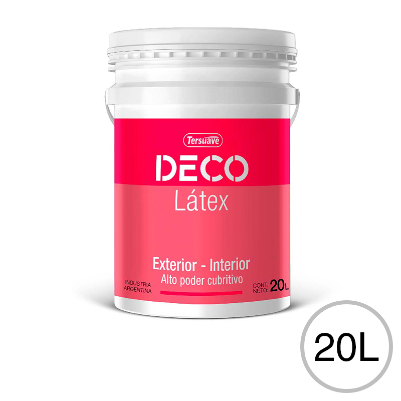 Pintura Latex Exterior Interior Antihongos Deco Latex Blanco 20 L
